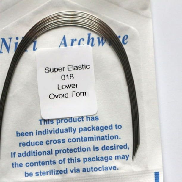 QXKE 1 Pack Orthodontic Dental Super Elastic Oval form Niti Round Arch