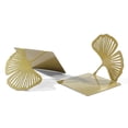 thumbnail image 6 of 2Pcs Hollowed Leaf Book Ends for Shelves Metal Bookends Heavy Duty Book Stoppers, 6 of 17