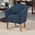 thumbnail image 2 of HomePop Barrel Shaped Accent Chair, Blue, 2 of 2