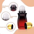 thumbnail image 3 of 4Pcs Rollerball Bottles Set 50ml Gradient Red Glass Deodorant Roller Bottle and Opener Perfume  Bottles Gold, 3 of 7