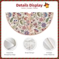 thumbnail image 3 of Bingfone Christmas Tree Skirt Mat Christmas Decoration Interior 30" -Paisley Flowers, 3 of 6