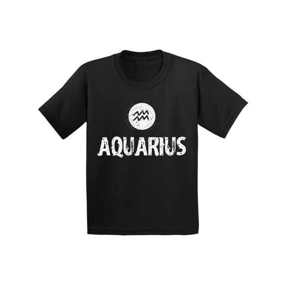 Aquarius Shirt for Girls Boys - Toddler Zodiac Sign - Birthday Gifts 2T 3T 4T 5T 6T