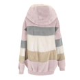 thumbnail image 4 of Birdeem Mode Femme Blouse à Manches Longues Ouverte devant Ample Patchwork avec Poches, 4 of 12