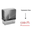 thumbnail image 1 of eloria COD Self Inking Rubber Stamp Business Custom Stamp Office Stationary, Color: Red Ink, 1 of 1