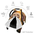 thumbnail image 3 of Car Seat Cover Baby, Sunset Daisy Dog Baby Car Seat Cover for Baby Boys Girls Newborn , Infant Car Seat Canopy Cover Nursing Breastfeeding Cover Warm Blanket, 3 of 7