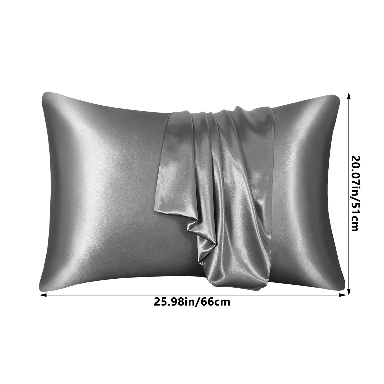 4Pcs Silk Pillowcase for Hair and Skin,Mulberry Silk Pillow Cases Standard Size,Soft Breathabl Cooling Sleep Both Sides Natural Silk Satin Pillow Covers with Hidden Zipper,Gifts for Women Men