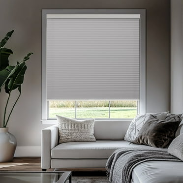 Chicology Cordless Cellular Shade, Blackout, Evening Mist, 72"W X 64"H