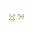thumbnail image 4 of DPTALR Ladies Creative Multicolor Diamond Butterfly Stud Earrings, 4 of 4