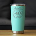 thumbnail image 2 of Bevvee Insulated Travel Tumbler 20 oz Cheers 40 Years 40th Birthday Gifts Tumblers, 2 of 4