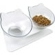 thumbnail image 1 of Cuenco de comida para gatos con postura elevada inclinada, protección para el cuello, antivómitos, soporte inclinado elevado de 15 grados, cuencos para mascotas para gatos y perros pequeños, 1 of 5