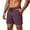 Purple, variant on Men's Casual Lightweight Shorts Elastic Waist Drawstring Summer Relaxed Fit Beach Shorts for Men