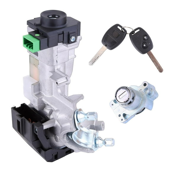 Ignition Switch Cylinder Lock Assembly Set 2 Keys Fits for Honda Pilot 2009-2012 Replace 06351SZA A01 Durable Iron