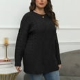 thumbnail image 5 of AGWOLF Cable Knit Sweaters for Women Plus Size Crewneck Pullover Tops Long Sleeve Chunky Jumpers Soft Cozy Warm Sweater XXXL, 5 of 7