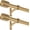 Warm Gold 2 Pack, variant on 2 Pack Curtain Rods for Window 36 to 72 Inch, Adjustable 1-Inch Thicken Window Curtain Rod, Decorative Drapery Rods with Cap Finials and Aluminum Alloy Brackets, Warm Gold