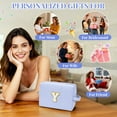 thumbnail image 6 of Gynky Makeup Bag Toiletry Bag Organizer Personalized Initial Make up Cosmetic Bags Travel Essentials for Birthday Christmas Girl Women Girlfriend Teacher Valentines Day Gifts, 6 of 8
