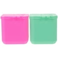 thumbnail image 3 of FELTECHELECTR 2Pcs Travel Salad Dressing Containers Pink Round For Outdoor Use, 3 of 8