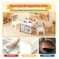 thumbnail image 5 of Kids Table and Chair Set 4-in-1 with Storage, Wooden Activity Table for , Arts, Drawing, Reading, Toddler Furniture for Playroom, , Gift for Boys & Girls (Age 3+), 5 of 8