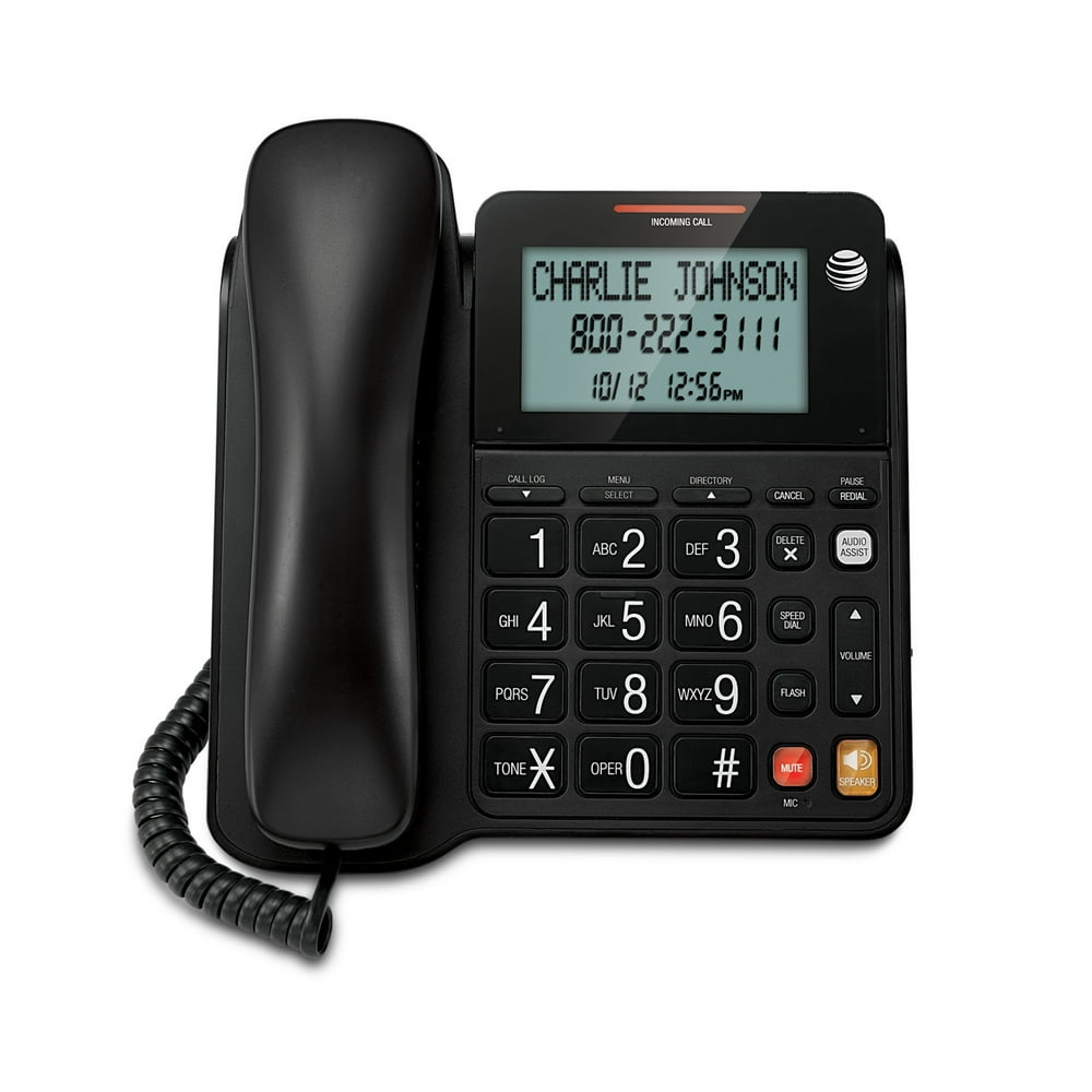 AT&T Answering Machines & Caller ID CL2940 Standard Phone Black