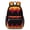 Black-1, variant on 17 Inch Lightweight Backpack,PVC Waterproof Oxford Fabric, Ergonomically Designed, with Large Capacity, Fire Flame Baseball Print