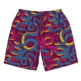 thumbnail image 5 of Goofa Colorful Snake Printed Mens Swim Trunks Summer Quick Dry Short Beach Swimwear Bathing Suits-3X-Large, 5 of 9
