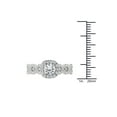 thumbnail image 4 of 1-1/4 Carat T.W. Diamond Criss-Cross Shank Single Halo 14kt White Gold Engagement Ring, 4 of 4