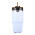 thumbnail image 1 of Vaso aislado de 20 oz con tapa y pajita reutilizable de acero inoxidable 304 TFixol  Copa aislada, 1 of 7