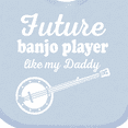 thumbnail image 4 of Inktastic Future Banjo Player Like Daddy Boys Baby Bib, 4 of 4