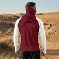 thumbnail image 5 of Men's Color Block Drop Shoulder Hooded Long Sleeve Sun Shirt, Lightweight UPF Protective Pullover Top for Outdoor Sports, Hiking and Casual Daily Use, 5 of 9