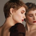 thumbnail image 5 of Musatteng ï¼ Stud Earrings Women's Earrings Fashion Temperament Earrings Earring Women A Earrings Mini Earrings Cool Earrings Trendy Earrings for Women 2022 Earrings That Say Bride Heart Earrings, 5 of 6