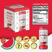 Oodles Of Doodles Strawberry Watermelon Kids Beverage Still, Kids Drink,Color on The Can, 8.4 oz, 4 Cans
