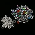 thumbnail image 4 of 100 Piezas de Hebilla de ojales de Metal de Colores Surtidos para artesanía en cuero de 3 mm Sunnimix Remache, 4 of 5