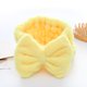 thumbnail image 3 of Lovely Makeup Shower Wash Ladies Coral Fleece franela Diadema Cute Bow Elastic Fix scrunchy Hair Band para mujeres oso de fresa Hogar, 3 of 5