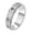 Silver, variant on Stainless Steel Women Ring with Cross Design Rotatable Stress Relief for Wedding Silver Size 10