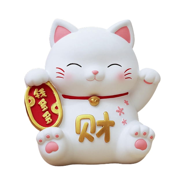 Hucha con forma de gato, pequeña y exquisita decoración para el hogar y los niños. Estilo B