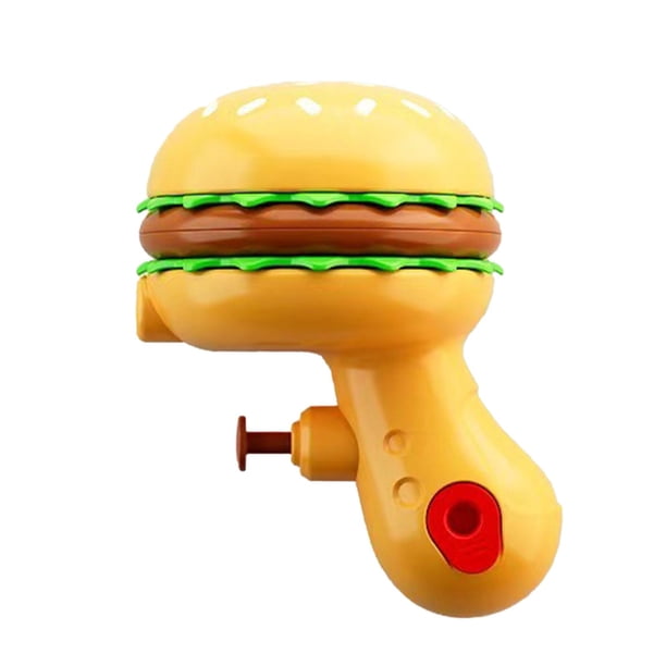 Pistola de Agua para Niños, Recuerdo de Fiesta de Agua con Forma de Hamburguesa para Niños Y Niñas, Juguete de Piscina, Juguete de Rociado para