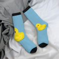 thumbnail image 5 of Logiee Cute Ducky Print Adult Socks for Men & Women,Calf Socks, Ankle Socks,Boots Socks,Breathable Casual Sock,Unisex Crew Socks, 5 of 6