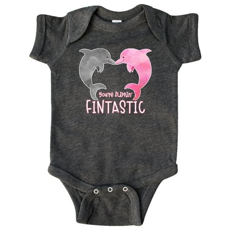 

Inktastic You re Flippin Fintastic Dolphins Gift Baby Boy or Baby Girl Bodysuit