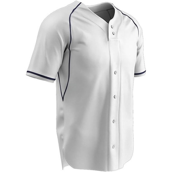 CHAMPRO Boys' Cycle 2 Faux Button Youth Baseball/Softball Jersey, L
