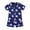 Blue, variant on Povozer Toddler Baby Boy Girl Pajamas Set Cow Print Short Sleeve Tops Shorts Sleepwear Set(Blue,18-24M)