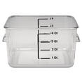 thumbnail image 1 of Rubbermaid FG630400 4 qt Space Saving Square Container - Clear Poly, 1 of 1