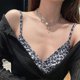 thumbnail image 2 of Exquisite Layered Adjustable Necklace For Women, 14K Gold-Plated Round Love Needle Chain Necklace Simple Cross Pendant Necklace, Silver Layered Neckla, 2 of 4
