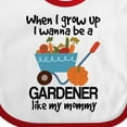 thumbnail image 4 of Inktastic Gardening Future Gardener Like Mommy Boys or Girls Baby Bib, 4 of 4