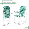 thumbnail image 5 of Portable Outdoor Beach Chairs 2 PCS, SYNGAR Foldable Space Saving Camping Chairs with Sturdy Steel Frame, Support up to 265 lbs, Patio Relaxing Chairs for Deck, Garden, Picnic, BBQ, Light Green, D1199, 5 of 10