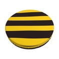 thumbnail image 2 of Lsque Bee Stripe Round Bar chair cushion covers Velvet Fabric Premium Comfort Protects from Scratches and Stains for 14-17 Inch Chair- 14 inch, 2 of 7