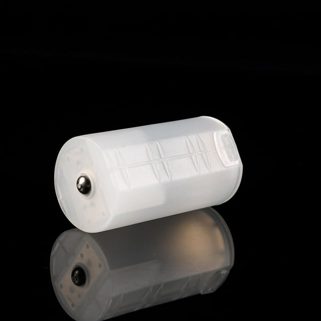 AA To D Battery Converter, Translucent White Battery Switcher, Battery Converter Case Large Strength For Home