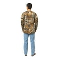 thumbnail image 3 of Realtree Men’s Long Sleeve  Hunting Cotton Shirt, Advantage Classic Camo , Relaxed Fit, Size S-5X, 3 of 8