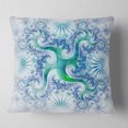 thumbnail image 2 of Designart 18" x 18" Blue Polyester Throw Pillow, 2 of 5
