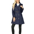 thumbnail image 4 of KOGMO Womens Double Breasted Trench Coat Jacket with Waist Belt, 4 of 4
