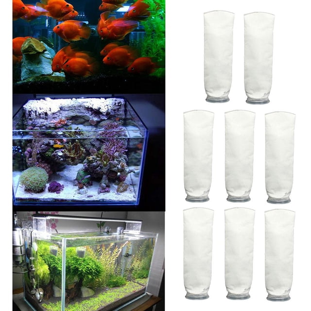 Paquete de 8 - Calcetines con de de 4 pulgadas, 200 micrones - Bolsas de de fieltro para acuario - de 4 pulgadas pu Fernando Bolsas de calcetines de acuario
