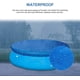 thumbnail image 4 of Cubierta inflable duradera, resistente al polvo y al agua, evita la evaporación, ideal para piscinas tubulares o inflables, protector de piscina redonda de 210 cm, 4 of 5